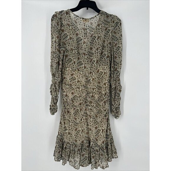 byTiMo Womens Size Small Floral Print V-Neck Long Sleeve Georgette Dress NWT - Picture 9 of 16